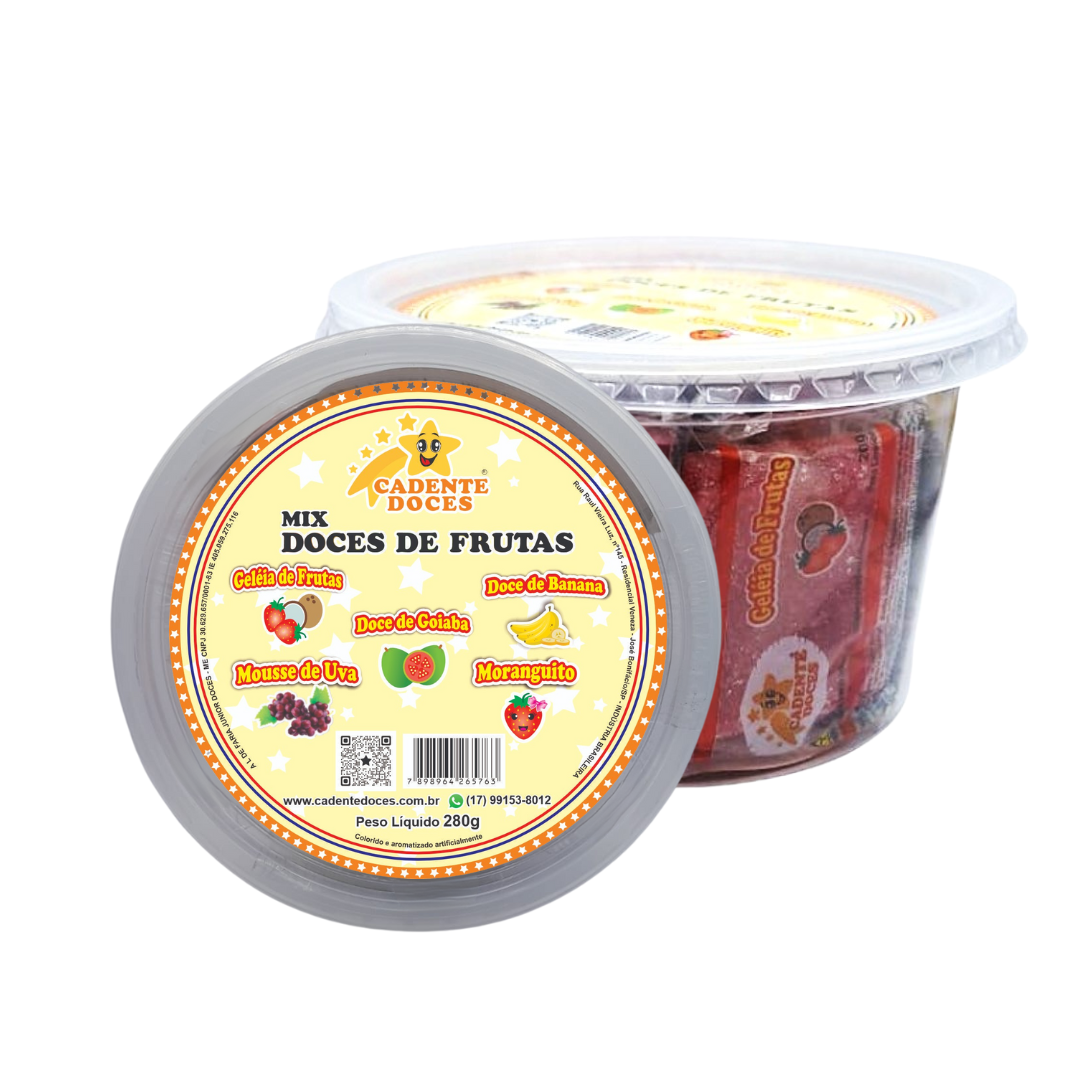 Mix Doces de Frutas – pote 14 un 280g