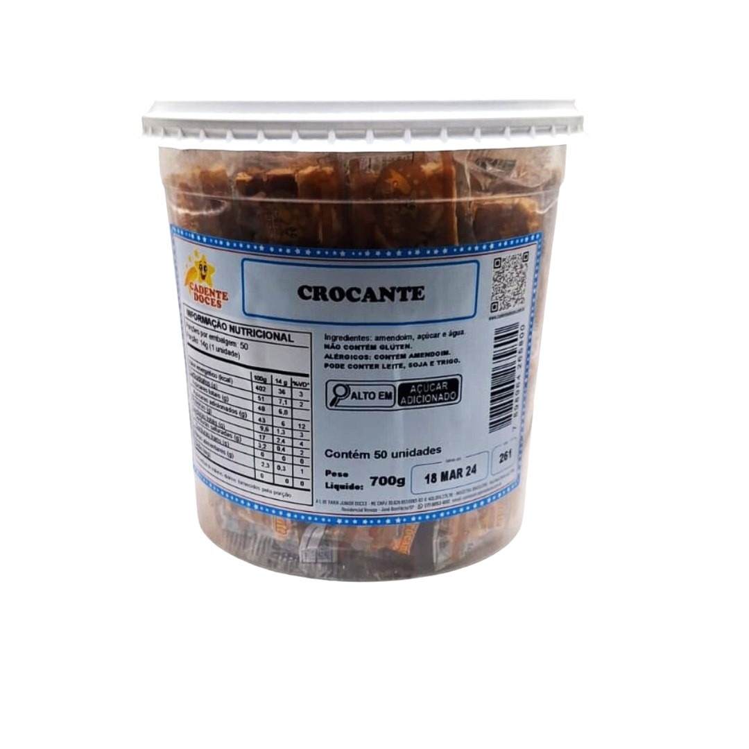 Crocante  – pote 50un 700g